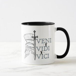 veni vici vidi roman empire spqr mug 
