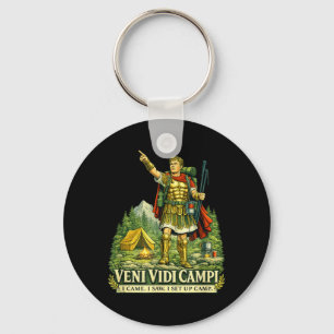 Veni Vidi Cam Funny Camng Roman Soldier Latin Key Ring