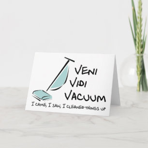 Veni Vidi Vacuum Card