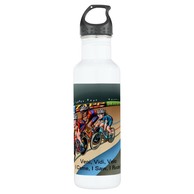 Veni, Vidi, Velo beverage bottle (Front)