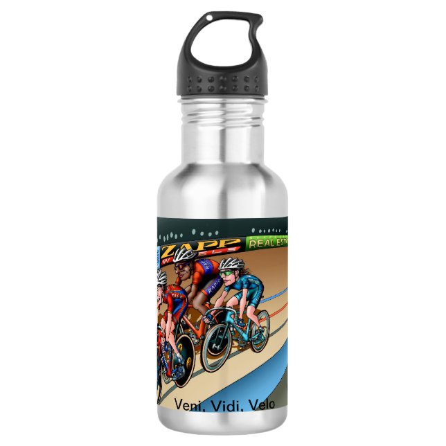 Veni, Vidi, Velo beverage bottle (Front)