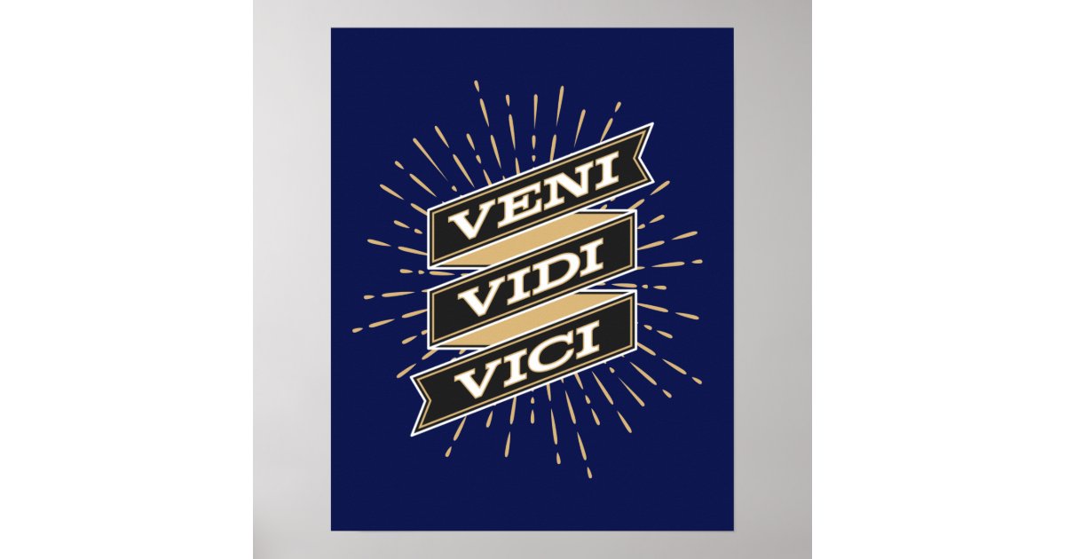 Veni Vidi Vici Poster for Sale by JPK21