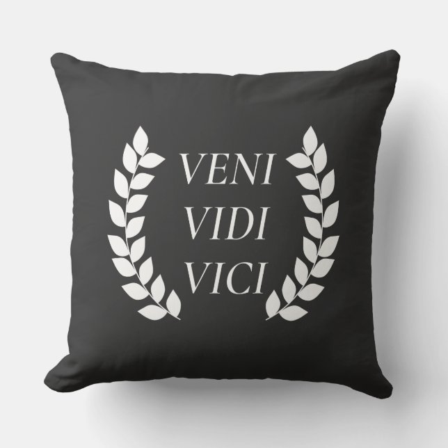 Veni Vidi Vici Cushion (Front)