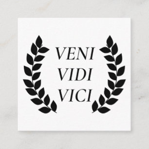 Veni Vidi Vici Enclosure Card