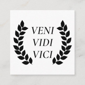 Veni Vidi Vici Enclosure Card