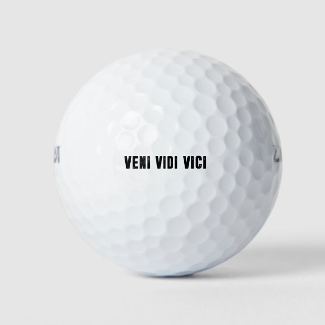 Veni vidi vici golf balls (Front)