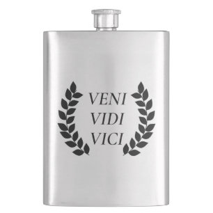 Veni Vidi Vici Hip Flask