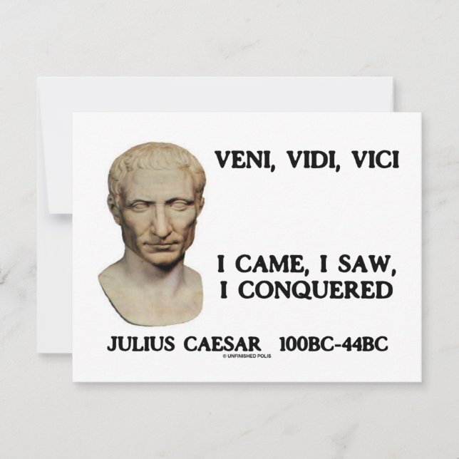Veni, Vidi, Vici - I Came, I Saw, I Conquered (Front)