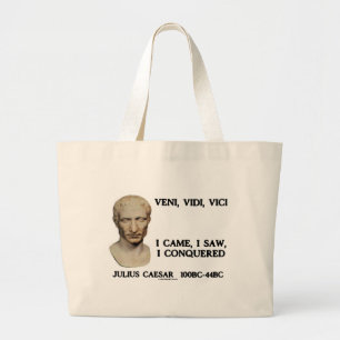 Veni, Vidi, Vici - I Came, I Saw, I Conquered Large Tote Bag