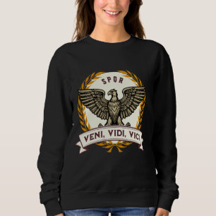 Veni Vidi Vici Julius Caesar Quote Ancient Rome Sweatshirt