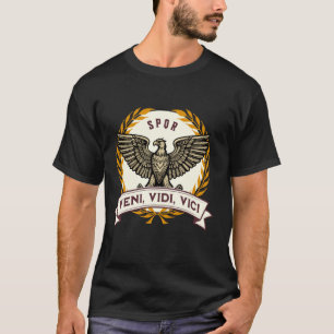 Veni Vidi Vici Julius Caesar Quote Ancient Rome T-Shirt