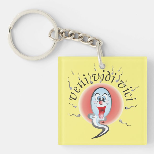 Veni Vidi Vici saw and won Key Ring (Front)