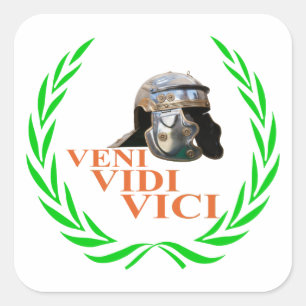Veni Vidi Vici Square Sticker