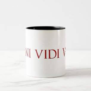 Veni Vidi Vici Two-Tone Coffee Mug