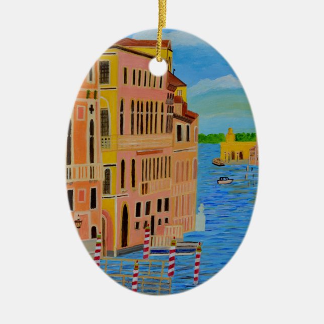 Venice3.JPG Ceramic Tree Decoration (Front)