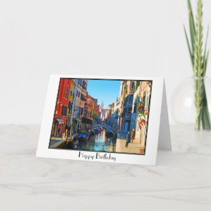 Venice Alley with Love Quote Card