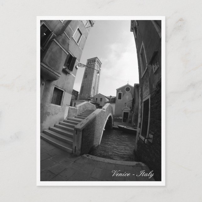 Venice Architecture, Bridges & Churches, Italy Postcard (Front)