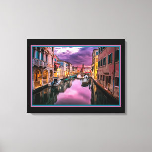 Venice at Night Canvas Print