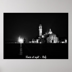 Venice at Night, Italy No.1 (Poster) Poster