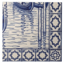 Venice Azulejo Mural Tile 6 of 6 Bottom Right