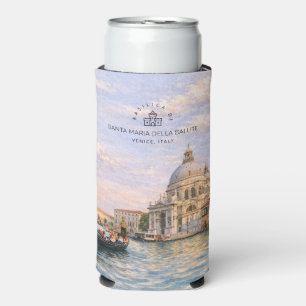 Venice Basilica Salute Watercolor Iconic Domes Seltzer Can Cooler
