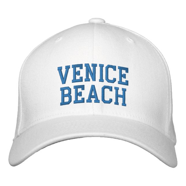 VENICE BEACH BASIC EMBROIDERED FLEX-IT WOOL CAP (Front)