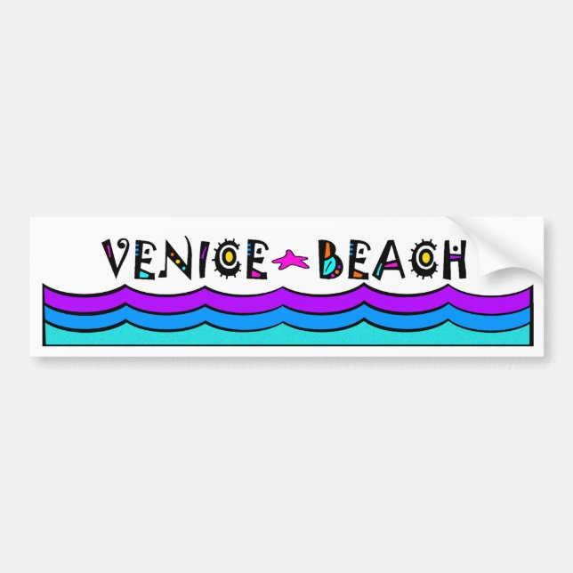 VENICE BEACH BUMPER STICKER (Front)