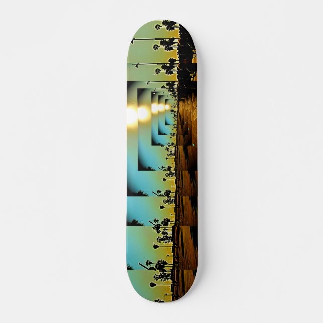 Venice Beach CA Sunset Skateboard (Front)