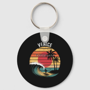 Venice Beach California Beach Surfing Key Ring