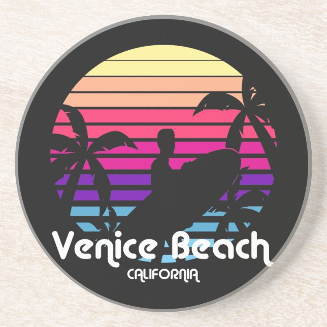 Venice Beach,California Coaster (Front)