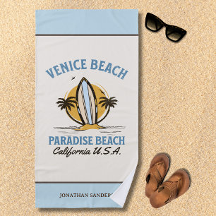 Venice Beach California Paradise Beach Towel