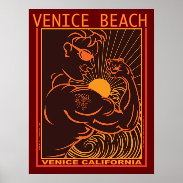VENICE BEACH CALIFORNIA POSTER (Front)