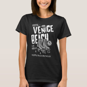Venice Beach California Retro Roller Skate 12 T-Shirt