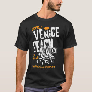 Venice Beach California Retro Roller Skate 6 T-Shirt