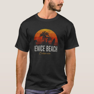 Venice Beach California Retro Surfer Vintage Beach T-Shirt