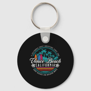 Venice Beach California Sandy Beaches Breaking Wav Key Ring
