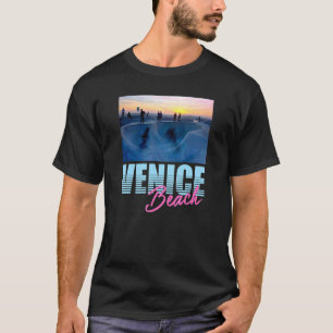 Venice Beach California Skateboarding Park Sunset T-Shirt