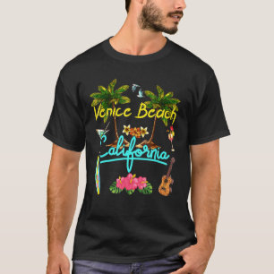 Venice Beach California Summer Palm Surf Sun Set P T-Shirt