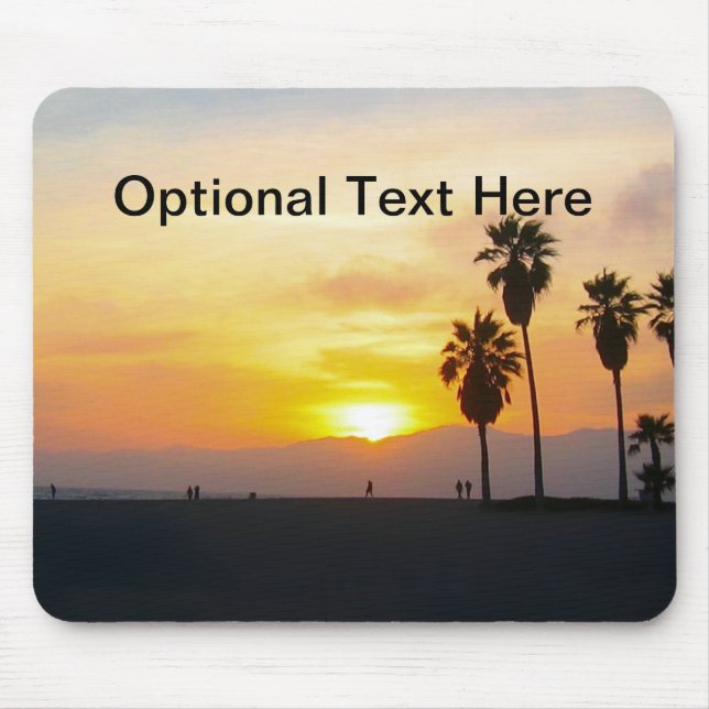Venice Beach California Sunset Mouse Mat (Front)