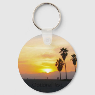 Venice Beach California Sunset Souvenir Key Ring