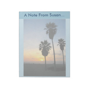 Venice Beach California Sunset Souvenir Notepad