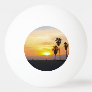 Venice Beach California Sunset Souvenir Ping Pong Ball