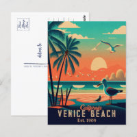 Venice Beach California Sunset Souvenirs 1950s