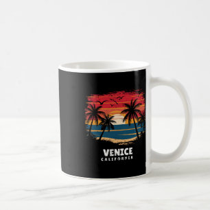Venice Beach California Surfboarder Palm Tree Souv Coffee Mug
