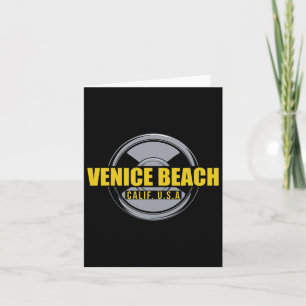 Venice Beach California Usa Gym Bodybuilding Worko Card