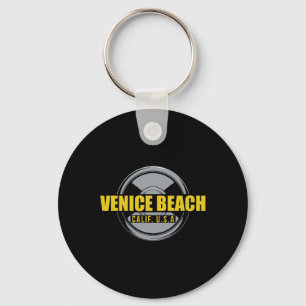 Venice Beach California Usa Gym Bodybuilding Worko Key Ring