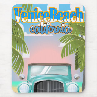 Venice Beach california vintage poster. Mouse Mat