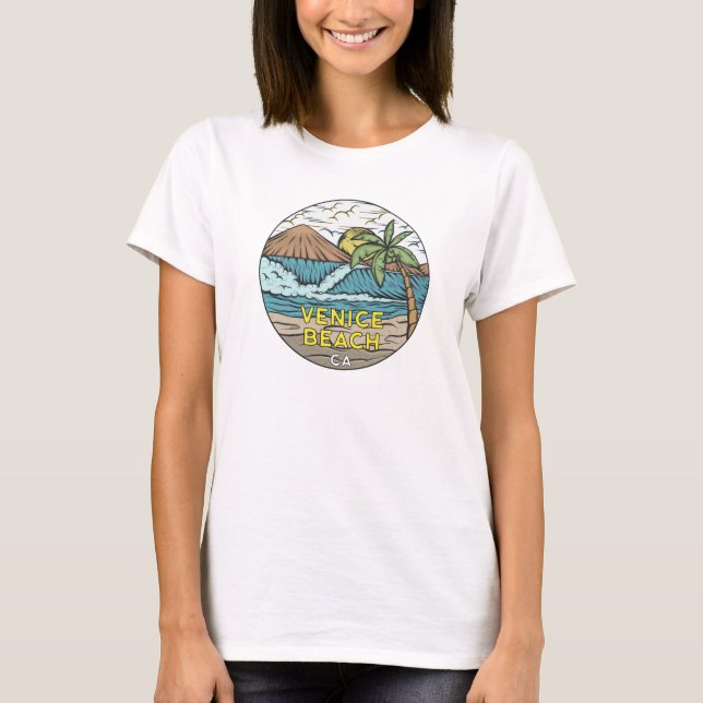Venice Beach California Vintage T-Shirt (Front)