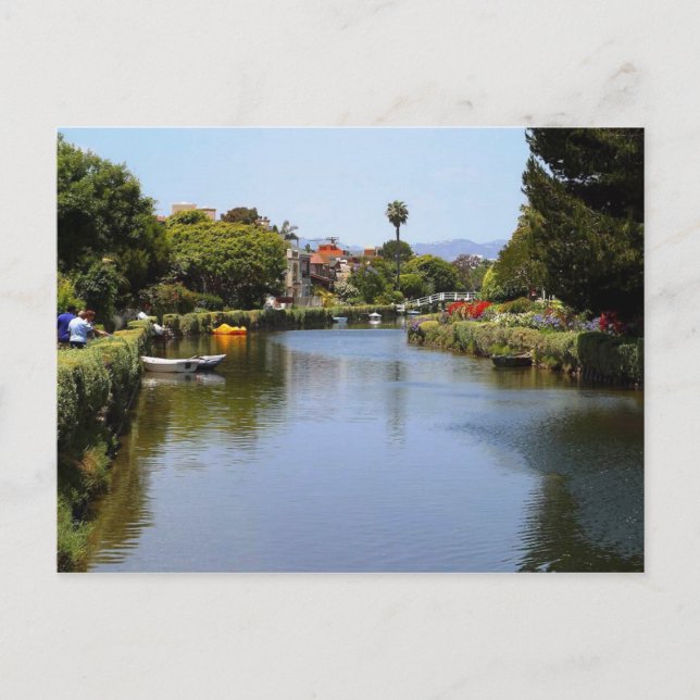 Venice Beach Canals, Los Angeles Postcard (Front)