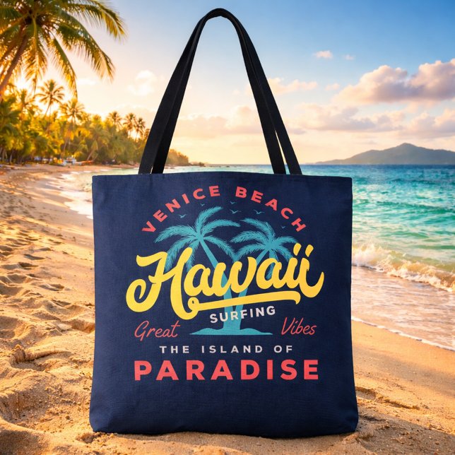Venice Beach Hawaii Surfing Tote Bag (Creator Uploaded)
